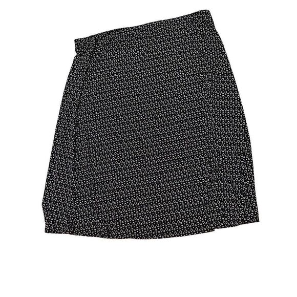 Stunning J. Jill Skirt Womens geometric design Long Midi A Line Flowy black and - Picture 1 of 6